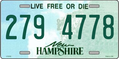 NH license plate 2794778