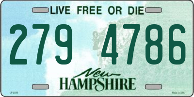 NH license plate 2794786