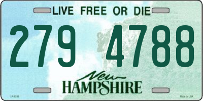 NH license plate 2794788