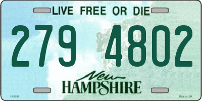 NH license plate 2794802