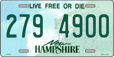 NH license plate 2794900