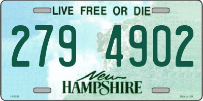 NH license plate 2794902