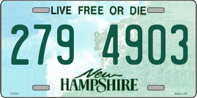 NH license plate 2794903