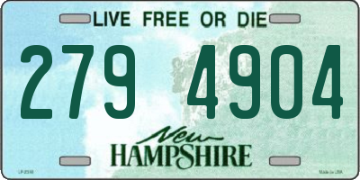 NH license plate 2794904