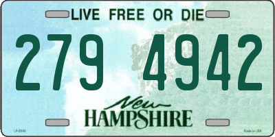 NH license plate 2794942