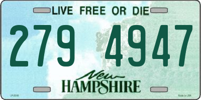NH license plate 2794947