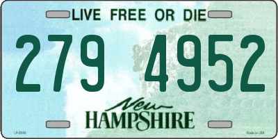 NH license plate 2794952