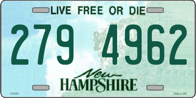 NH license plate 2794962