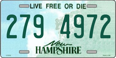NH license plate 2794972