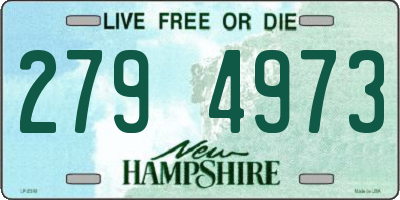 NH license plate 2794973
