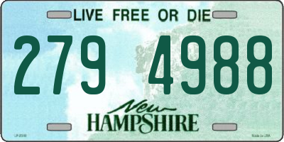 NH license plate 2794988