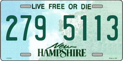 NH license plate 2795113