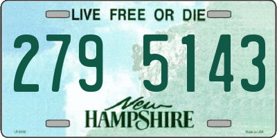 NH license plate 2795143