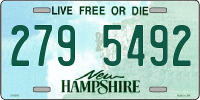 NH license plate 2795492