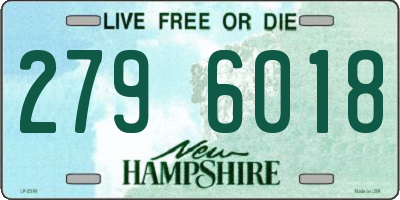 NH license plate 2796018