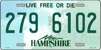 NH license plate 2796102