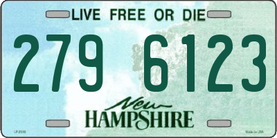 NH license plate 2796123