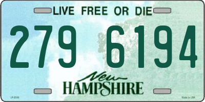 NH license plate 2796194