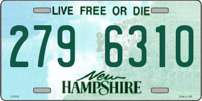 NH license plate 2796310