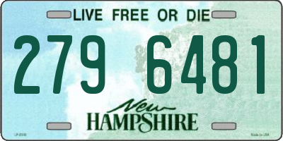 NH license plate 2796481