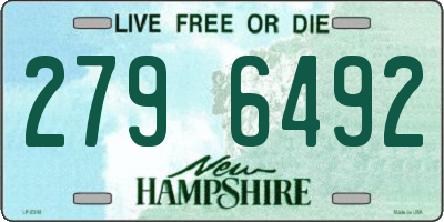 NH license plate 2796492