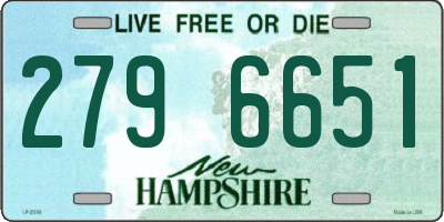 NH license plate 2796651