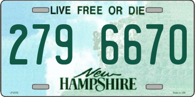 NH license plate 2796670