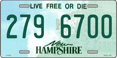 NH license plate 2796700