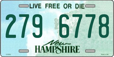 NH license plate 2796778