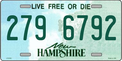 NH license plate 2796792