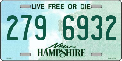 NH license plate 2796932