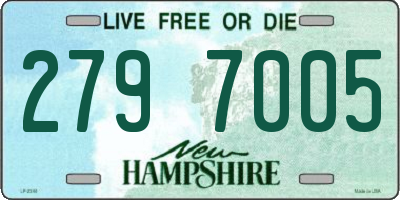 NH license plate 2797005
