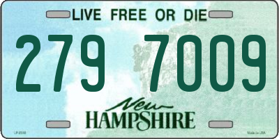 NH license plate 2797009