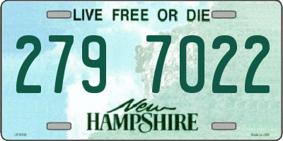 NH license plate 2797022