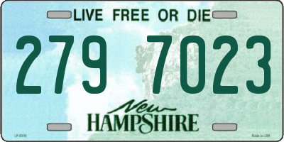 NH license plate 2797023