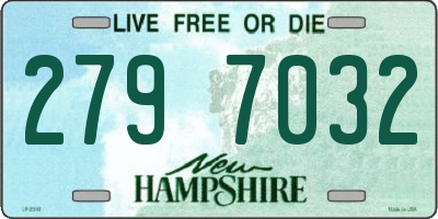 NH license plate 2797032