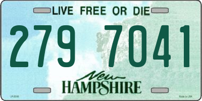NH license plate 2797041