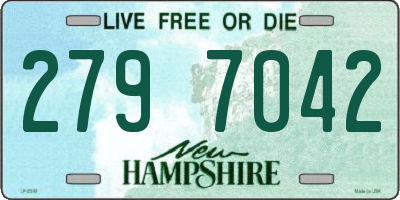 NH license plate 2797042
