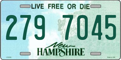 NH license plate 2797045