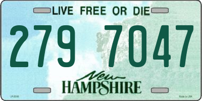 NH license plate 2797047