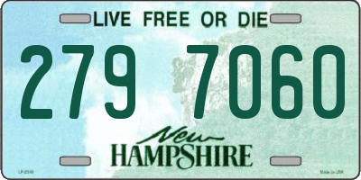 NH license plate 2797060