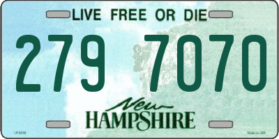 NH license plate 2797070