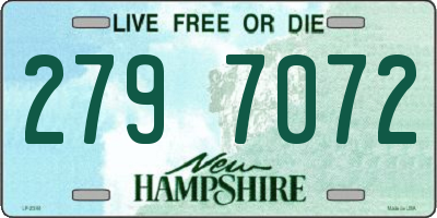 NH license plate 2797072
