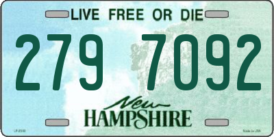 NH license plate 2797092