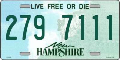 NH license plate 2797111