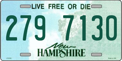 NH license plate 2797130