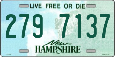 NH license plate 2797137