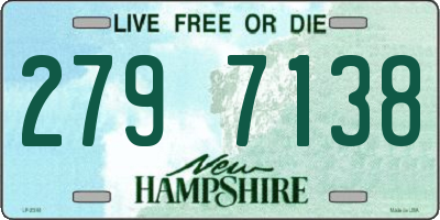 NH license plate 2797138