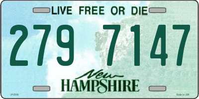 NH license plate 2797147