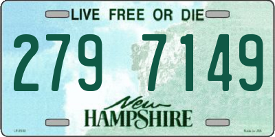 NH license plate 2797149